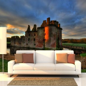 Château de Caerlaverock Ecosse papier peint