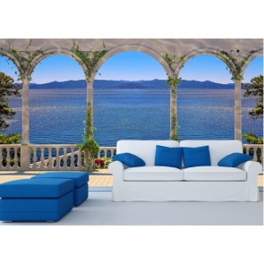 Terrasse tapisserie murale