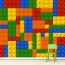 Lego - Tapisserie murale 3D - Appliqué sur le mur