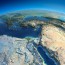 Turquie depuis l'espace - Papier peint photo 3D