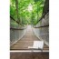Pont en bois - Papier peint 3D - Appliqué sur le mur